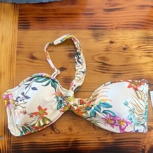 Shade & Shore Tropical Print Bikini Top